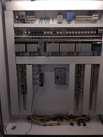 New thermal oxidizer control panel with HMI screen
