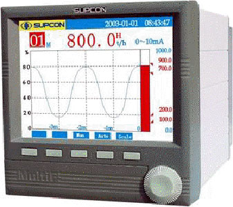 Technician performing on-site calibration service on thermal oxidizer equipment